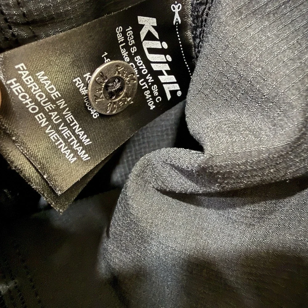 Kuhl Womens Cargo Recco Shorts Dark Gray Hiking Outdoor Adventure Camping Gorp 8